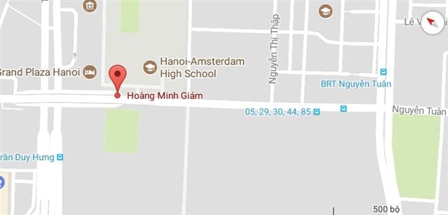 Phố Hoàng Minh Giám, thuộc quận Thanh Xuân và quận Cầu Giấy, Hà Nội.