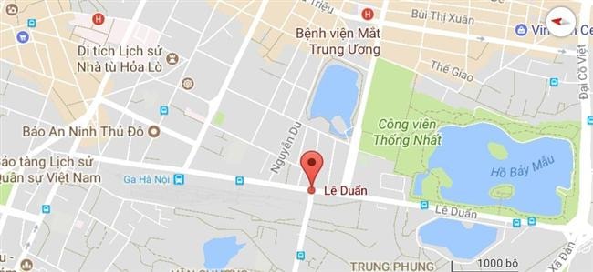 Đường Lê Duẩn, thuộc quận Hoàn Kiếm, quận Đống Đa và quận Hai Bà Trưng, Hà Nội.