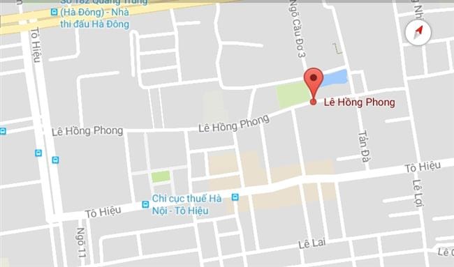 Phố Lê Hồng Phong, quận Hà Đông, Hà Nội.