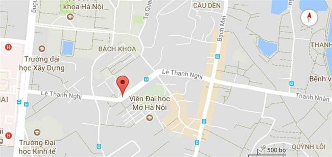 Phố Lê Thanh Nghị, quận Hai Bà Trưng, Hà Nội.