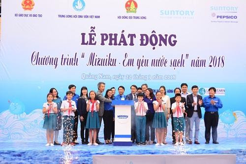 Phát động chương trình “Mizuiku - Em yêu nước sạch” năm 2018