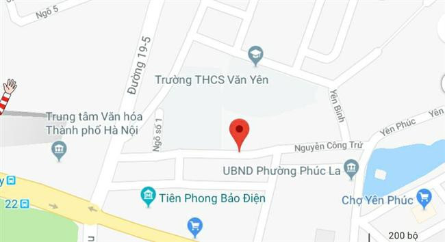 Phố Nguyễn Công Trứ, quận Hà Đông, Hà Nội.