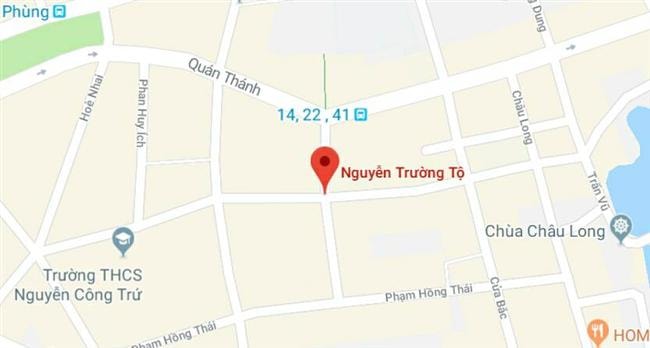 Phố Nguyễn Trường Tộ, quận Ba Đình, Hà Nội