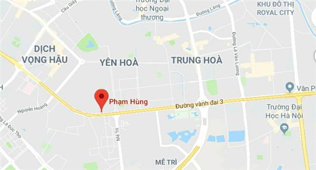 Đường Phạm Hùng, thuộc quận Cầu Giấy và quận Từ Liêm, Hà Nội