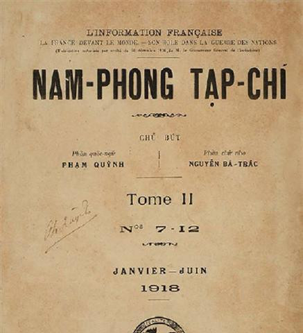 Ký giả Nguyễn Đôn Phục với Nam phong tạp chí