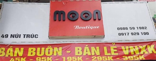 Số 49 Núi Trúc, Ba Đình, Hà Nội: Cửa hàng Moon Boutique