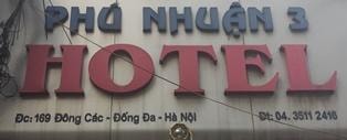 Số 169 Đông Các, Ô Chợ Dừa, Đống Đa, Hà Nội: Phú Nhuận 3 Hotel