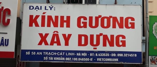 Số 58 An Trạch, Đống Đa, Hà Nội: Đại lý Kính Gương Xây Dựng