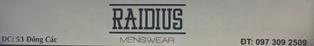 Số 53 Đông Các, Ô Chợ Dừa, Đống Đa, Hà Nội: Raidius Menswear
