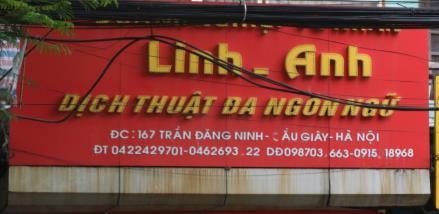 Số 167 Trần Đăng Ninh , Cầu Giấy, Hà Nội: Dịch thuật Linh Anh