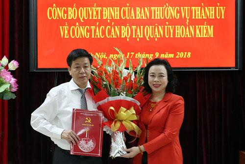 Đồng chí Dương Đức Tuấn giữ chức Bí thư Quận ủy Hoàn Kiếm