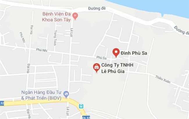 Phố Phù Sa, thị xã Sơn Tây, Hà Nội.
