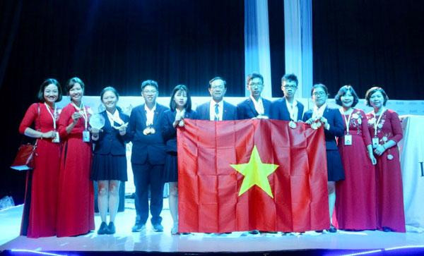 Học sinh Hà Nội đoạt 4 Huy chương vàng kỳ thi khoa học trẻ quốc tế