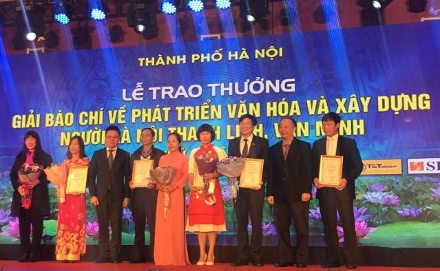 Báo Người Hà Nội đoạt 1 giải B, 2 giải khuyến khích về phát triển văn hóa và xây dựng người Hà Nội thanh lịch