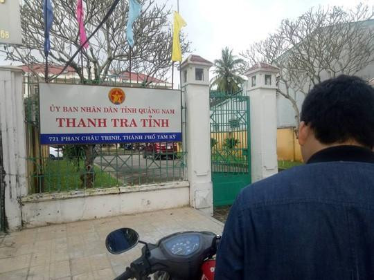 Phát hiện phó chánh Thanh tra tỉnh Quảng Nam nằm gục phía sau trụ sở
