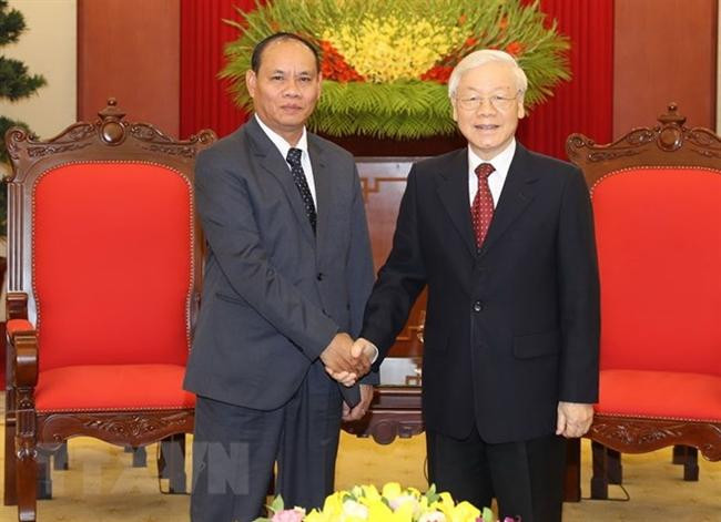 Tổng Bí thư, Chủ tịch nước tiếp đoàn đại biểu cấp cao Bộ An ninh Lào