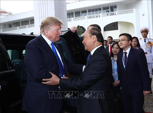 Thủ tướng Nguyễn Xuân Phúc hội kiến Tổng thống Mỹ Donald Trump