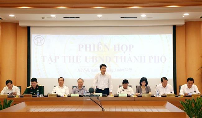 Tập thể UBND thành phố Hà Nội họp phiên tháng 3-2019