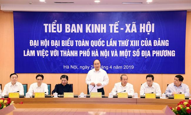 Hà Nội và 12 tỉnh, thành phố báo cáo phục vụ xây dựng Văn kiện Đại hội XIII của Đảng