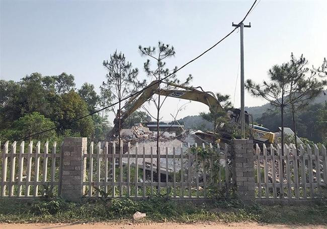 Cưỡng chế 5 công trình vi phạm tại xã Minh Phú, huyện Sóc Sơn