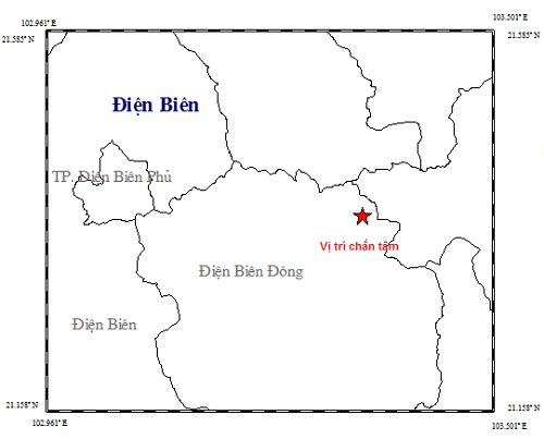 Viện Vật lý địa cầu ghi nhận dư chấn động đất 2,7 độ ở Điện Biên
