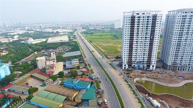 Toàn cảnh tuyến đường mới với 8 làn xe ở Hà Nội