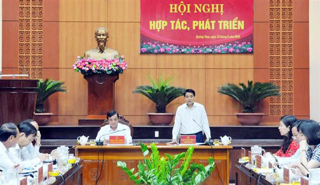 TP Hà Nội và tỉnh Quảng Nam hợp tác, phát triển toàn diện