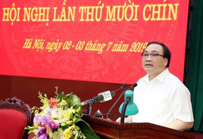 Phát biểu của Bí thư Thành ủy Hà Nội Hoàng Trung Hải tại Hội nghị lần thứ mười chín Ban Chấp hành Đảng bộ thành phố Hà Nội khóa XVI