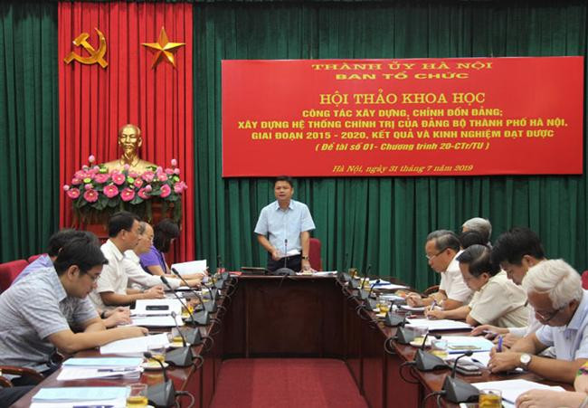 Công tác xây dựng, chỉnh đốn Đảng tại Đảng bộ thành phố Hà Nội: Nhiệm vụ then chốt và cấp bách