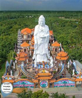 Ghé thăm chùa có tượng Phật tổ A Di Đà cao nhất Việt Nam