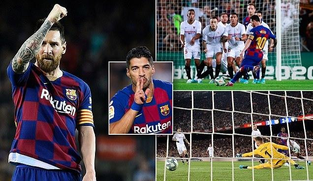 Messi ghi siêu phẩm, Barca vùi dập Sevilla rồi ăn 2 thẻ đỏ