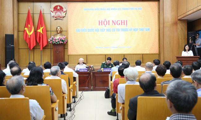 Tổng Bí thư, Chủ tịch nước Nguyễn Phú Trọng tiếp xúc cử tri quận Ba Đình, Hoàn Kiếm và Tây Hồ