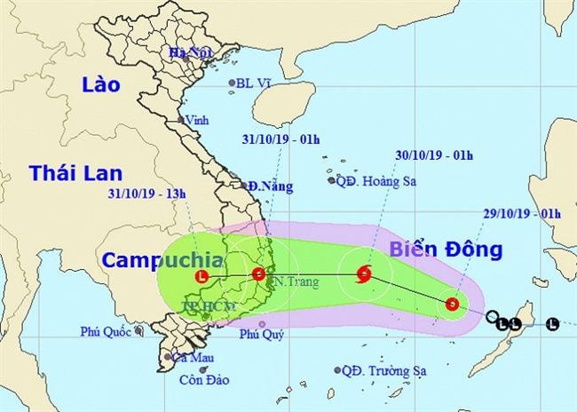 Áp thấp nhiệt đới liên tục mạnh lên, khả năng thành bão giật cấp 10