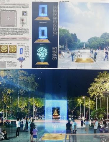 Trao giải cuộc thi thiết kế cột mốc Km 0 của Thủ đô Hà Nội