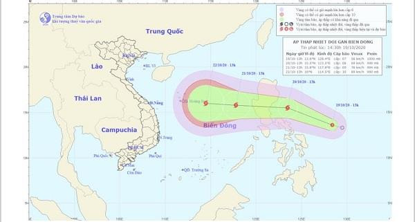 Xuất hiện áp thấp nhiệt đới gần biển Đông, khả năng thành bão