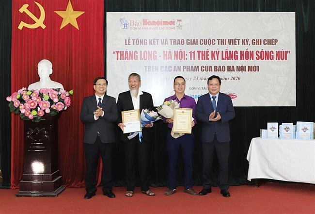 Trao giải cuộc thi viết ký, ghi chép Thăng Long - Hà Nội: 11 thế kỷ lắng hồn sông núi