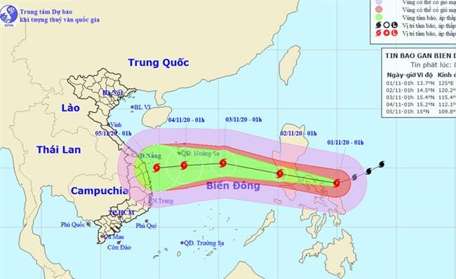 Siêu bão Goni áp sát Biển Đông
