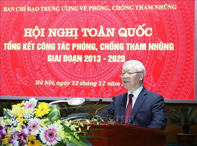 Phát biểu kết luận của Tổng Bí thư, Chủ tịch nước Nguyễn Phú Trọng tại Hội nghị toàn quốc tổng kết công tác phòng, chống tham nhũng