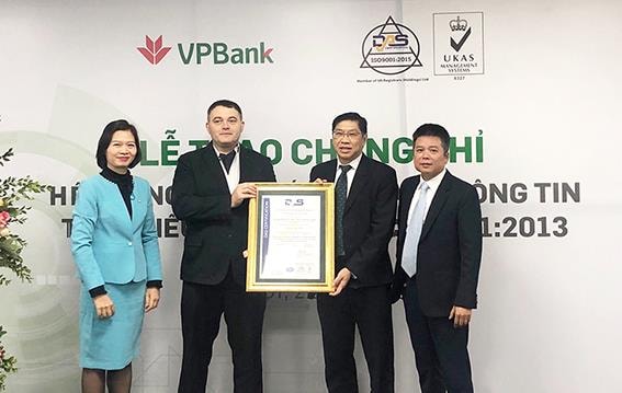 VPBank được cấp chứng chỉ ISO/IEC 27001: 2013 về An toàn thông tin