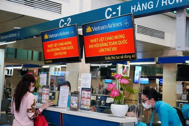 Ngày bay cao điểm của Vietnam Airlines phục vụ Đại hội Đảng toàn quốc lần thứ XIII