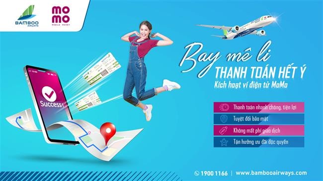 Bamboo Airways “bắt tay” Ví MoMo: tối ưu hóa phương thức thanh toán vé bay cho hành khách