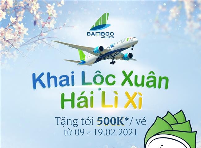 Bamboo Airways tung triệu “lì xì” cho khách bay thoả thích đến tháng 10