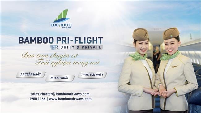 Thuê trọn chuyên cơ cho hành trình của riêng mình: Bay an toàn cùng Bamboo Airways