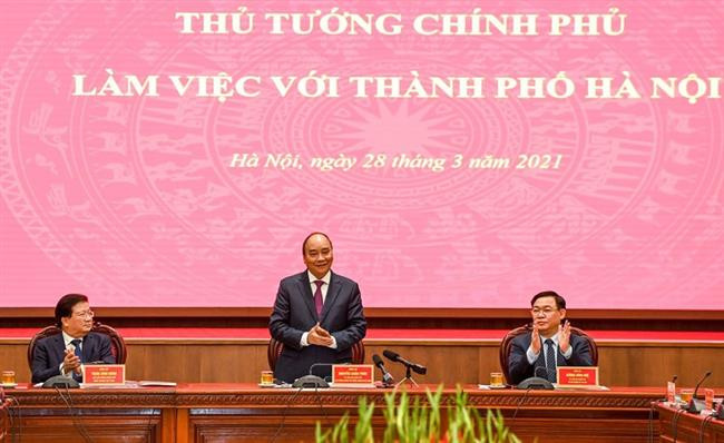 Thủ tướng Chính phủ Nguyễn Xuân Phúc: Xây dựng Hà Nội là thành phố đáng sống của mọi người dân và bạn bè quốc tế