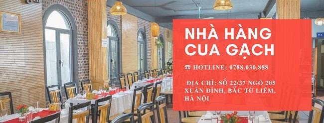 Khám phá nhà hàng Cua Gạch ở Hà Nội