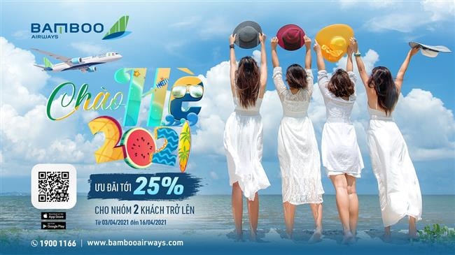 Bay thả ga không lo về giá với ưu đãi tặng 25% vé bay cùng Bamboo Airways