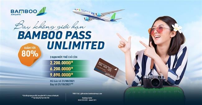 Thoả sức vi vu hè với thẻ bay không giới hạn Bamboo Pass Unlimited của Bamboo Airways