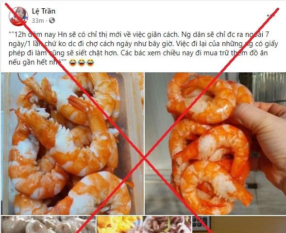 Hà Nội: Thông tin người dân chỉ được ra ngoài 7 ngày/1 lần là ''Tin giả''