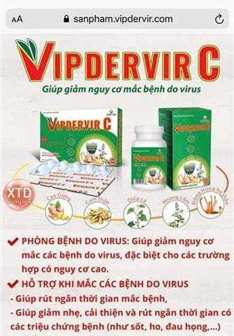 Xôn xao sự việc ''thuốc điều trị Covid-19'' VIPDERVIR và thực phẩm chức năng VIPDERVIR C