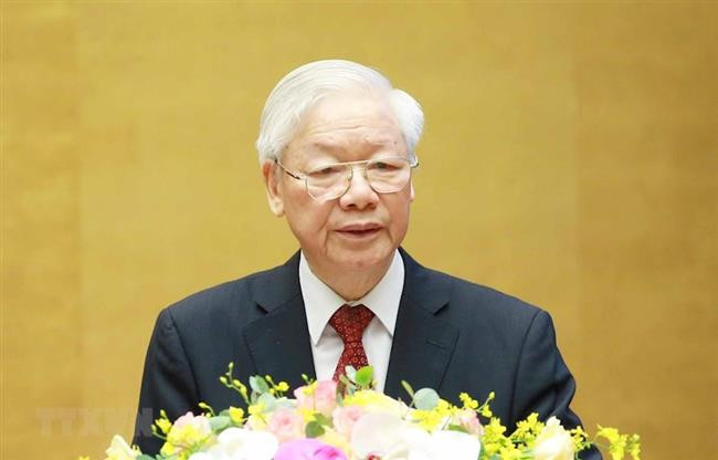 Tổng Bí thư Nguyễn Phú Trọng gửi lời thăm hỏi, động viên Đảng bộ, chính quyền và nhân dân thành phố Hồ Chí Minh
